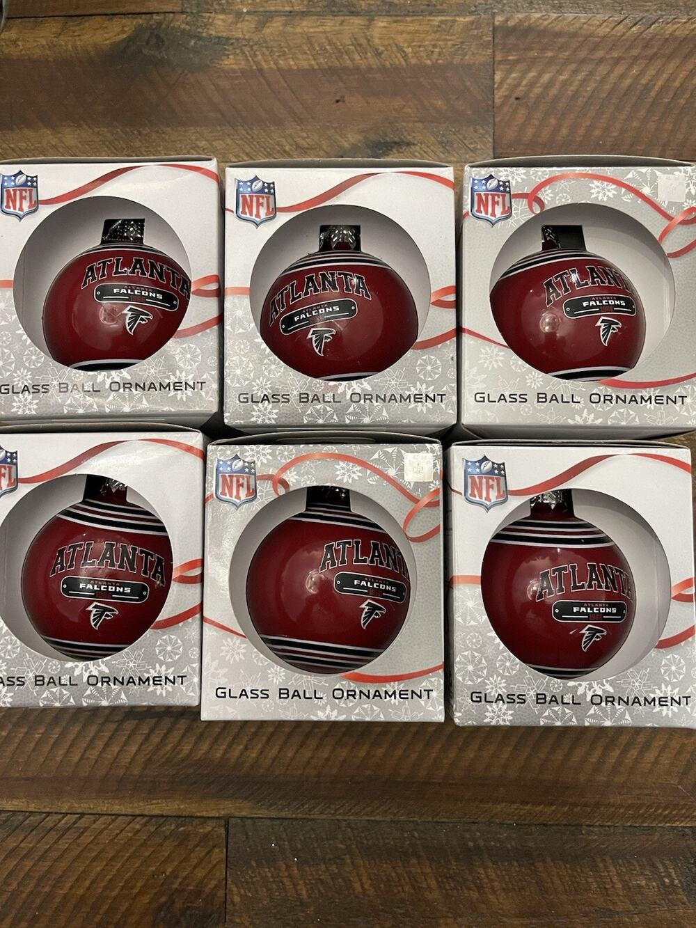 Atlanta Falcons Lot Of 32 Various Christmas Ornaments New